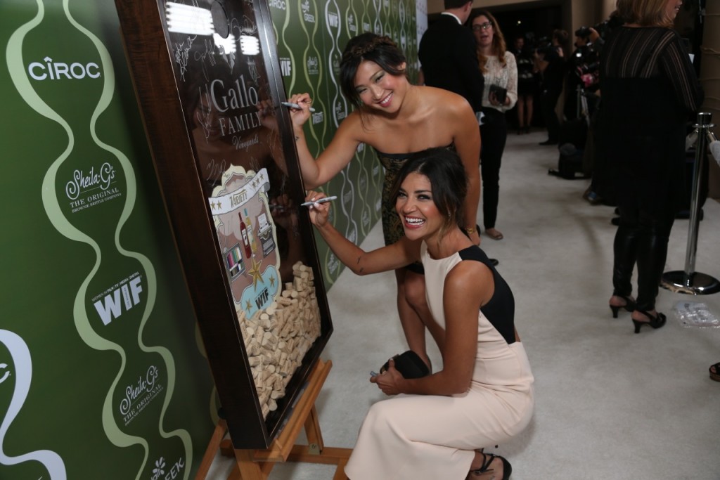 Jessica Szohr and Jenna Ushkowitz  Celebrate TV Families with Gallo Family Vineyards on the Red Carpet at the  Variety Women in Film Pre-Emmy Party