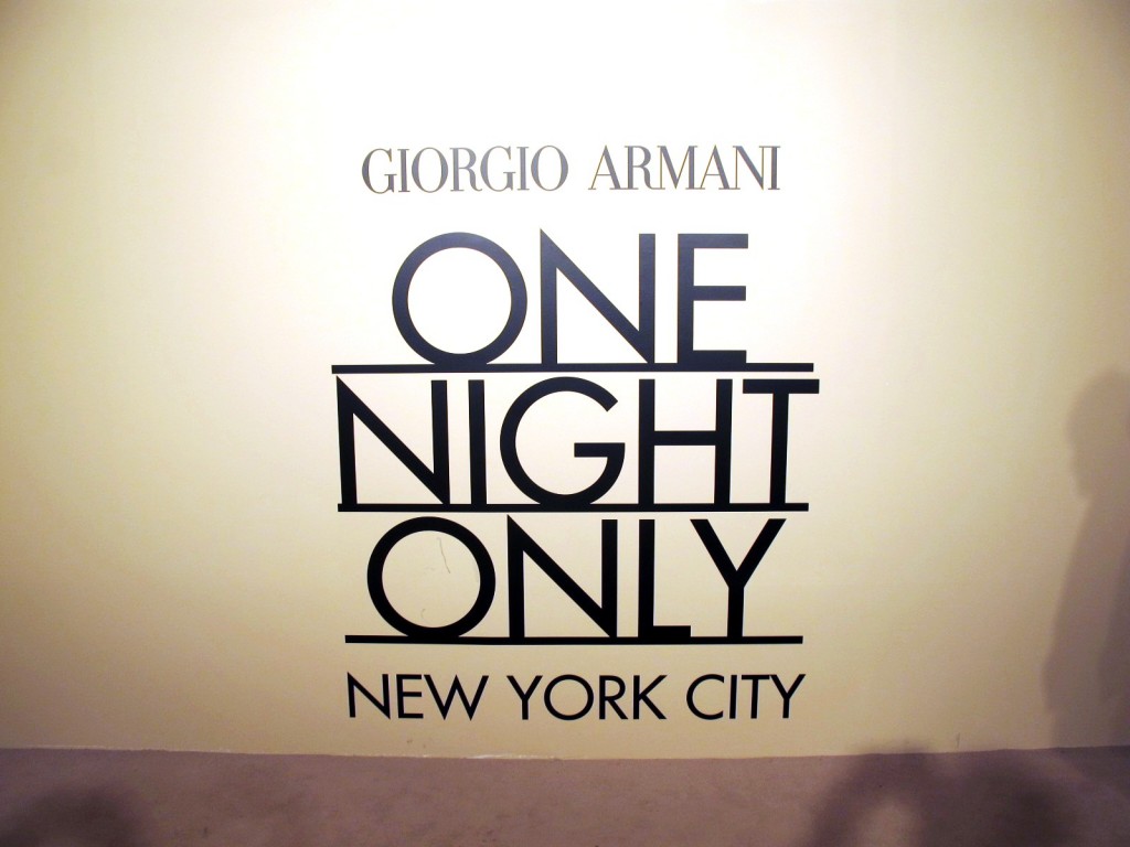 Giorgio Armani One Night Only