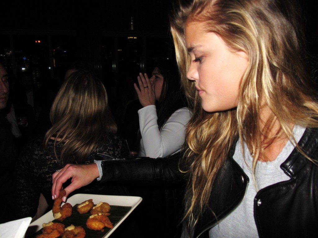Nina Agdal + Hunger Games + Catching Fire + premiere + party
