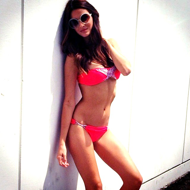 Tatiane De Souza red bikini