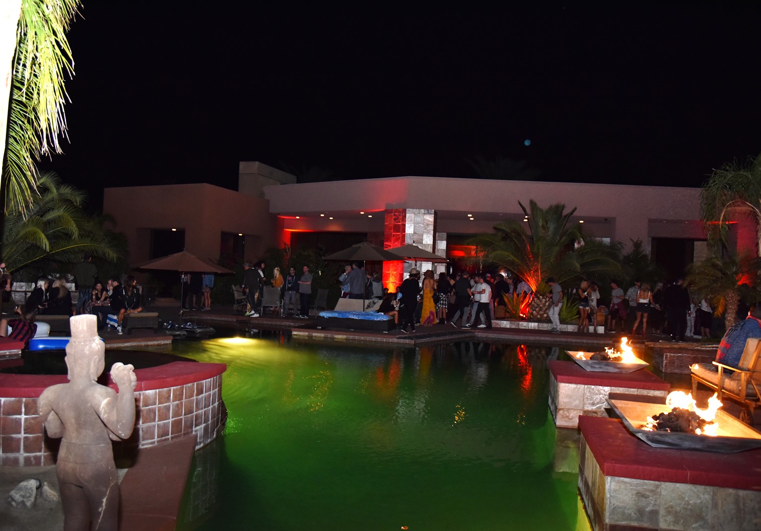 Bob Zangrillo party, Coachella, poolside
