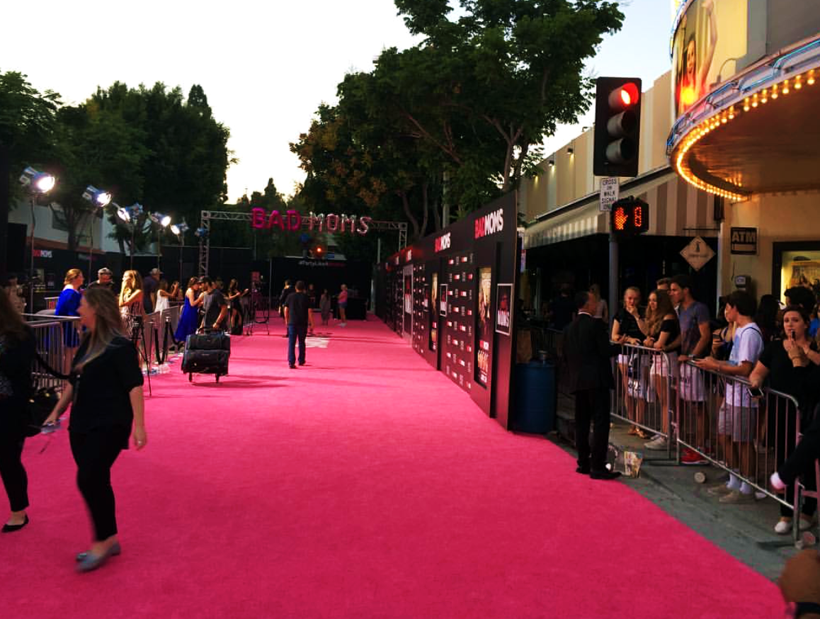 Bad Moms, pink carpet, red carpet, premiere